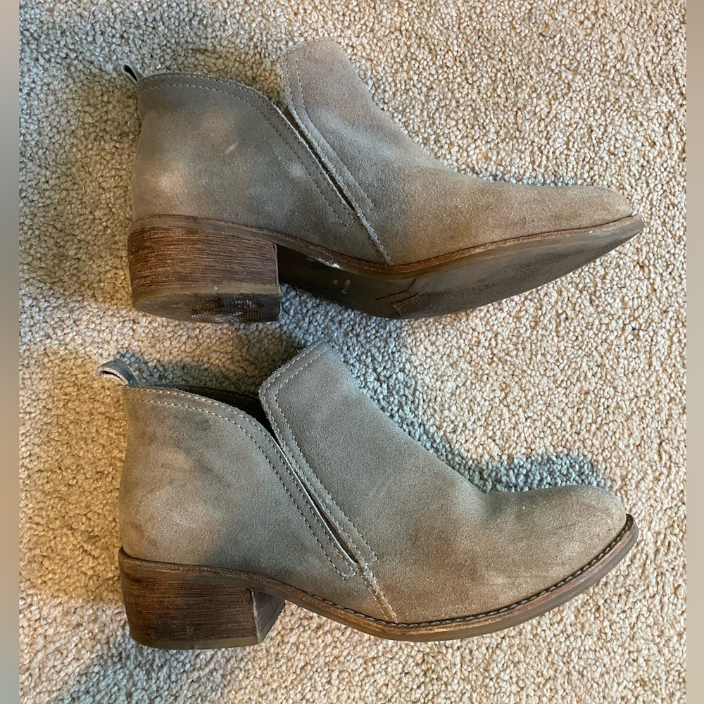 Leather Ankle Boots Made in Brazil Taupe 8 1/2 - Picture 9 of 16